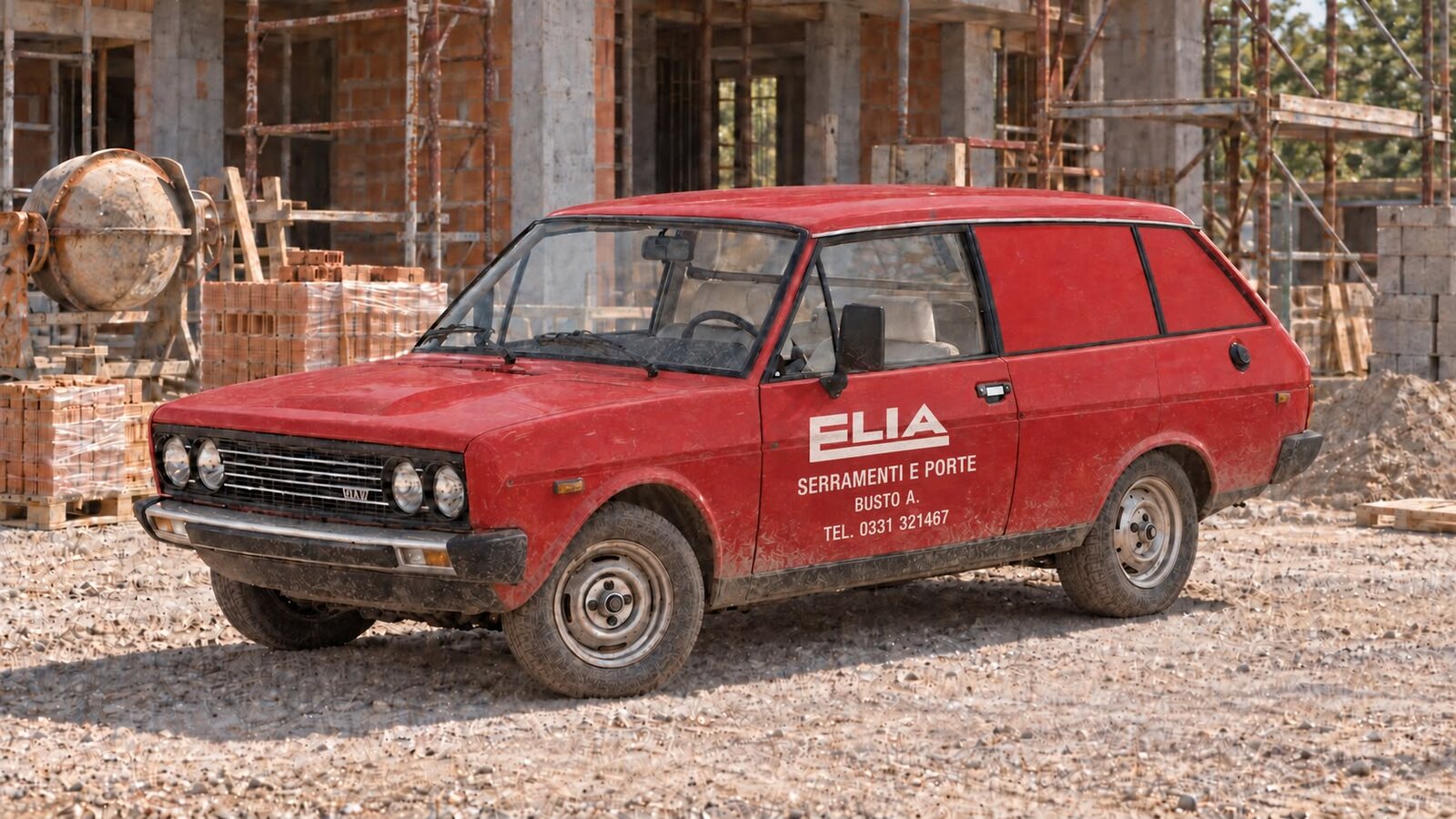 Mezzo aziendale Elia Serramenti, anno 1988