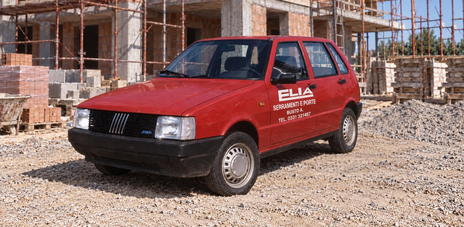 Mezzo aziendale Elia Serramenti, anno 1989 – seconda fotografia